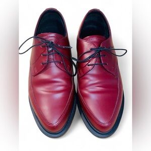 Dr. Martens Willis Creeper in Cherry Red Smooth Leather Size 7